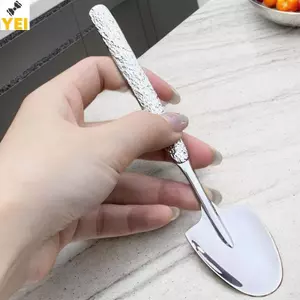 < YEI > Thìa Dưa Hấu Bằng Thép Không Gỉ Kem Xẻng Thìa Cà Phê Thìa Tráng Miệng Thìa Bánh Thìa Kem Thìa Canh Mới