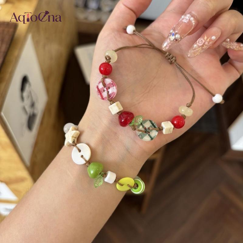Vòng tay bé gái dây nâu AqToCna có thiết kế hoàn hảo để kỷ niệm sinh nhật và các bữa tiệc AqToCna