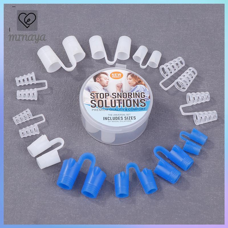 [MINAYA] 4 / 8 Cái Silicone Chống Ngáy Mũi Thuốc Giãn Thoáng Khí Hỗ Trợ Ngáy Mũi Kẹp Mũi Thiết Bị Thở VN