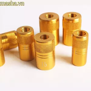 Bộ 5 Cần Câu Pod Đầu Nối, Bộ Phận Thanh Hợp Kim Nhôm Bộ Chuyển Đổi Đầu Vít, Dụng Cụ Câu Cá Phụ Kiện 10size Nam Đến Nữ Tay Cầm Chủ Đề Adapter