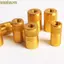 Bộ 5 Cần Câu Pod Đầu Nối, Bộ Phận Thanh Hợp Kim Nhôm Bộ Chuyển Đổi Đầu Vít, Dụng Cụ Câu Cá Phụ Kiện 10size Nam Đến Nữ Tay Cầm Chủ Đề Adapter