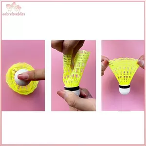 THÊM 5 Cái Homehold Trong nhà Cầu lông thể thao bền bỉ Cầu lông bằng nhựa Nylon Bóng tập BSS