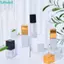 FUHUIOT Lotion Pump Chai Kem Mặt Lọ Vuông Di Động Mini Đen Trắng Trong Suốt / Mờ Hộp Đựng Mỹ Phẩm