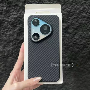 Kết cấu sợi Carbon nhẹ mỏng Thích hợp cho Ốp điện thoại Huawei Pura90Pro Pura90Promax Vỏ cứng PC chống sốc