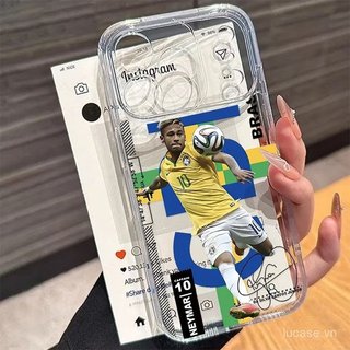 Ốp điện thoại trong suốt trong suốt Hình ảnh hỗ trợ bóng đá Thích hợp cho iPhone 11 12 13 promax 14 15 16 pro max 17promax 17pro 11proo 12pro 13pro xr Vỏ silicon linh hoạt