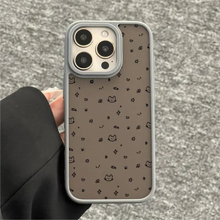 Chân mèo con đơn giản dễ thương Thích hợp cho iPhone 12 ProMax 17 Pro Vỏ bảo vệ chống sốc XS Max 16 11 Pro 13 Plus 15 Pro Max XR 7 Plus 17 16 ProMax Soft Matte Acrylic