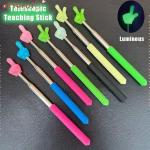 Con trỏ giảng dạy AFTEROF, Thiết kế ngón tay Thanh đọc ngón tay, Con trỏ tay bằng thép không gỉ phát sáng bền bỉ Học sinh