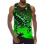 Scorpion 3D Tank Top Nam, Áo thun thể thao không tay mùa hè, Áo Vest động vật đi biển mới lạ thoáng khí
