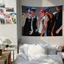 Tấm thảm treo tường KPOP LNGSHOT có kẹp Tấm thảm Polyester Treo tường phòng ngủ