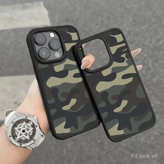 Retro Màu Xám Khối Xanh Cao Cấp Cảm Giác Mờ Kết Cấu Ốp Lưng Điện Thoại Thích Hợp Cho iPhone 17promax 11pro 12 15 16plus 17pro 14pro 16promax Ốp Chống Va Đập