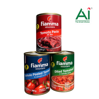 Cà chua xắt miếng AI - Fiamma hộp 400g