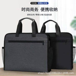 Ziyouxin Cặp Túi Tập Tin a4 Túi Tập Tin Dây Kéo Túi Xách Cặp Ngắn Kinh Doanh 241