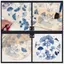 Giấy chuyển đất sét gốm HFTOY 20 Pa Họa tiết hoa Tấm Decal dán tường Dụng cụ tô màu đồ gốm cho các dự án nghệ thuật gốm sứ thủ công ~