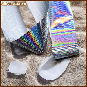 AIHOM 4X50CM Phim Phản Quang Ba Chiều Cân Cá Chuyển Lá DIY Laser Decal Cho Móng Tay Ô Tô Gương Giày Vỏ Điện Thoại Trang Trí,