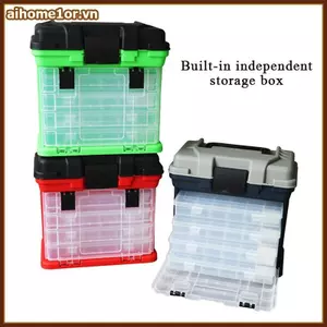 AIHOM Tale Box Đa Năng 24 Ngăn Dụng Cụ Câu Cá Dụ Phụ Kiện Lưu Trữ Cho Người Câu Cá Chuyên Nghiệp Câu Cá,
