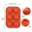 Moldes De Cozimento De Silicone De Cozinha 6 Buracos Meia Bola Esfera Molde Chocolate Redondo Semi Bolo Para Sobremesa D