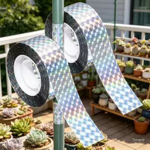 Top Phản Quang Chim Đuổi Băng Sợ Hãi Nhấp Nháy Băng Giặt Hai Mặt Bồ Câu Chim Ruy Băng Cho Vườn Và Trang Trại