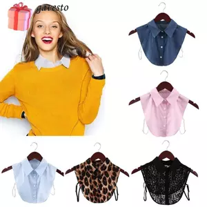 GAVESTO Dây Buộc Giả Vintage Cotton Có Thể Tháo Rời Quần Áo Phụ Kiện