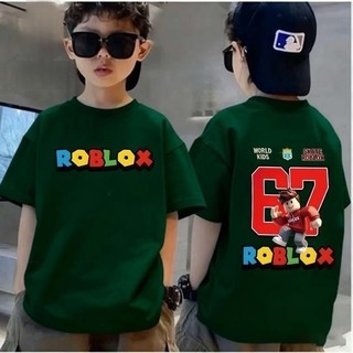 Áo Thun Trẻ Em Bé Trai Gái In Roblox 67, Áo Bông Ngắn Tay Hè Phong Cách Game Size 3-12 Tuổi COD