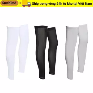 SUNKISSD 1 Đôi Chân Dài Tay Nóng Băng Lụa Mùa Hè Nén Chân