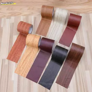 Nhãn dán sửa chữa sàn NORDICLIFE 5M / cuộn, Băng keo tự dính hạt gỗ, Dây ốp chân tường chống nước thực tế chất lượng cao Trang trí nhà cửa