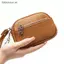 # HB # 1 Chiếc Túi Đựng Ví Mini Da PU Di Động Nữ Màu Trơn Học Sinh Ví Đựng Tiền Xu Dung Tích Lớn Dây Kéo Túi Chìa Khóa Cổ Tay.