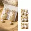 AqToCna Bohemian Thả Bông Tai Nữ Vỏ Ngọc Trai Mạ Vàng Phong Cách Đại Dương Tuyên Bố Trang Sức Cho Kỳ Nghỉ Nhìn AqToCna