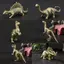 SRVN 11 Loại, Trang Trí Mô Hình Khủng Long Bằng Đồng Kỷ Jura Tyrannosaurus Triceratops Ankylosaurus Mô Hình Kim Loại Thủ Công Trang Trí.