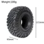 4 115mm RC 1.9 Lốp bánh xích Đường kính ngoài Lốp cho trục SCX10 90047 SCX10 III SCX10 Pro AXI03007 TRAXXAS TRX4 Redcat Gen7 Gen8 RC4WD FMS