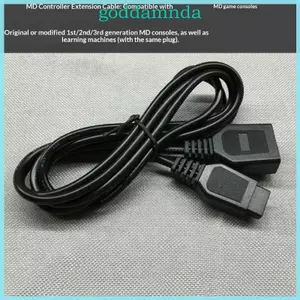 Dây nối dài bộ điều khiển GODD Cung cấp mở rộng 1 8m Cáp dữ liệu hoạt động đáng tin cậy cho Game MD