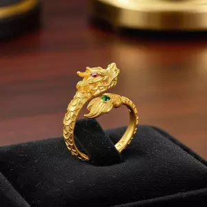 Nhẫn Phượng Hoàng Rồng Tinh Tế Thiết Kế Có Thể Điều Chỉnh Hoàn Hảo Cho Quà Tặng Và Lễ Kỷ Niệm Mới