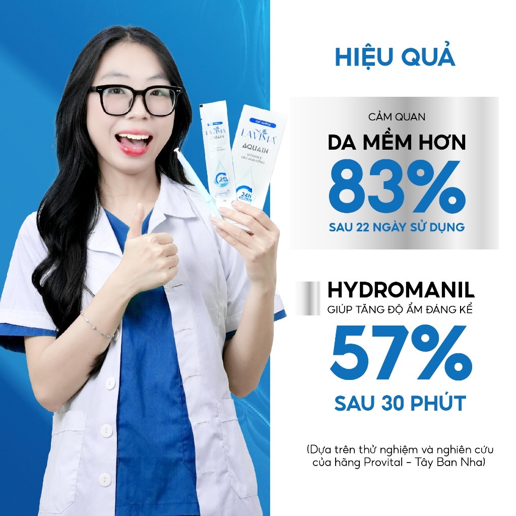 Gel Dưỡng Ẩm Phụ Khoa Lavima Aquain (Đũa Thần Inner), Ẩm Sâu Giảm Khô Rát, Mềm Mịn Cả Ngày, Bút 3g