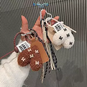 E-WOITD Hoạt Hình Mới Sang Trọng Nơ Tình Yêu Mặt Dây Chuyền Móc Khóa Dành Cho Nữ Y2k Túi Treo Trang Sức Quà Tặng Trang Trí Phụ Kiện E-WOITD