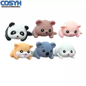 <cosyh>Fun 6PCS Small Animal Ornaments in Resin Perfect Accessories for Desktop Screens