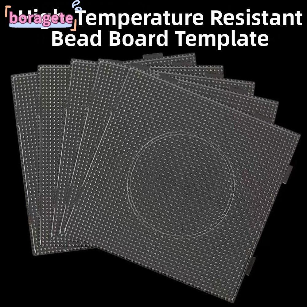 Bản mẫu hạt BORAGETE Perler, DIY Make Puzzle Hama Beads Tool 2.6mm Bean Board, Đồ thủ công sáng tạo Trang trí đồ trang trí chất lượng cao Tấm bảng xếp hình giáo dục DIY chịu nhiệt chất lượng cao