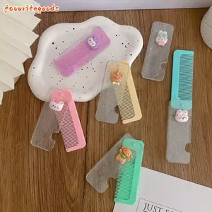 FAVORITEGOODS Lược có thể gập lại dễ thương, Lược nhỏ ABS Mini, Lược Massage mini mềm