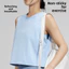 YICA Slim Fit Yoga Top, Áo chạy bộ thể dục nữ thân thiện với da thoáng khí, Cổ tròn khô nhanh mềm mại thoải mái thể thao hàng đầu mùa hè