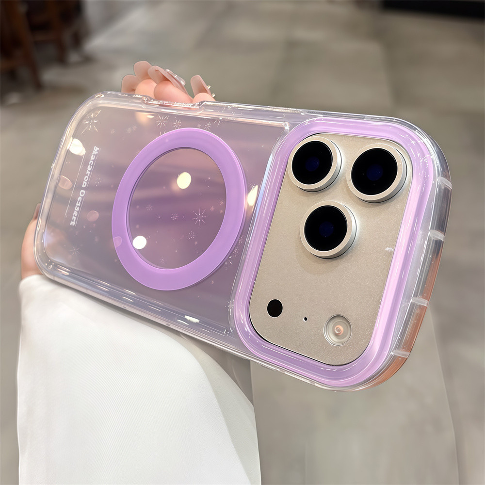 Ốp Điện Thoại Aurora Gradient Thời Trang Cho iPhone 17 Pro Max 16 13 14 15 Pro Max Bảo Vệ Ống Kính Chống Rơi Vỏ Cứng Bảo Vệ Điện Thoại