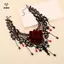 Vintage Hoa Charm Mặt Dây Chuyền Choker Nelace Cho Nữ Gothic Ren sel Xương Đòn Dây Chuyền Trang Sức [Mina]