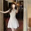 Phong cách mới Phiên bản Hàn Quốc Váy polo dành cho sinh viên Mỹ Hot Girl Slim-fit Slimmer Look Váy sơ mi nữ không tay mùa hè
