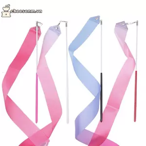 Cheenm 2M Ruy Băng Khiêu Vũ Nhịp Điệu Cô Gái Nghệ Thuật Thể Dục Dụng Cụ Ballet Streamer Cần Xoay Cầu Vồng Sti Thể Thao Đào Tạo Ruy Băng Vũ Công Cây Đũa Phép VN