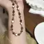 XOITU Vintage Nâu Tự Nhiên Hổ Mắt Đá Choker Nelace Dành Cho Nữ Hợp Thời Trang Handmade Đính Hạt Dây Chuyền Nelace Trang Sức Quà Tặng VN