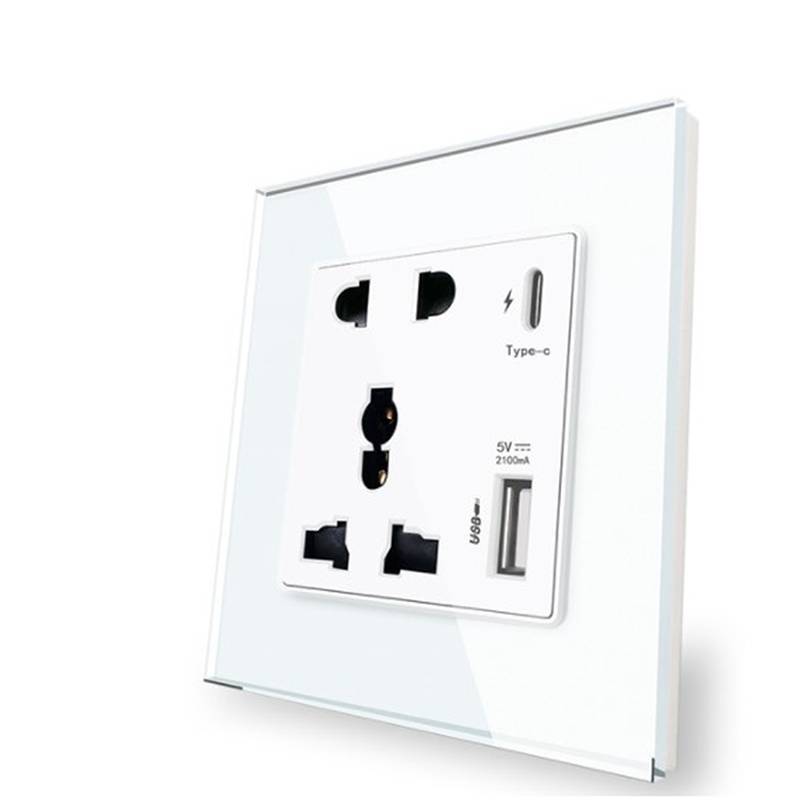 MUQV Nguồn Điện 2100MA USB Soet Bảng Điều Khiển Quốc Tế 13A Vương Quốc Anh Tường Loại C Giao Diện n