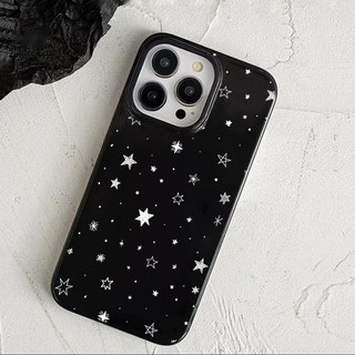 Ốp Lưng Cho IPhone 16 17 14 13 15 11 12 Pro Max 7 Plus 6s 6 8 Plus 14 16 15 Plus Air XR X XS Max Đơn giản Trắng Ngôi sao
