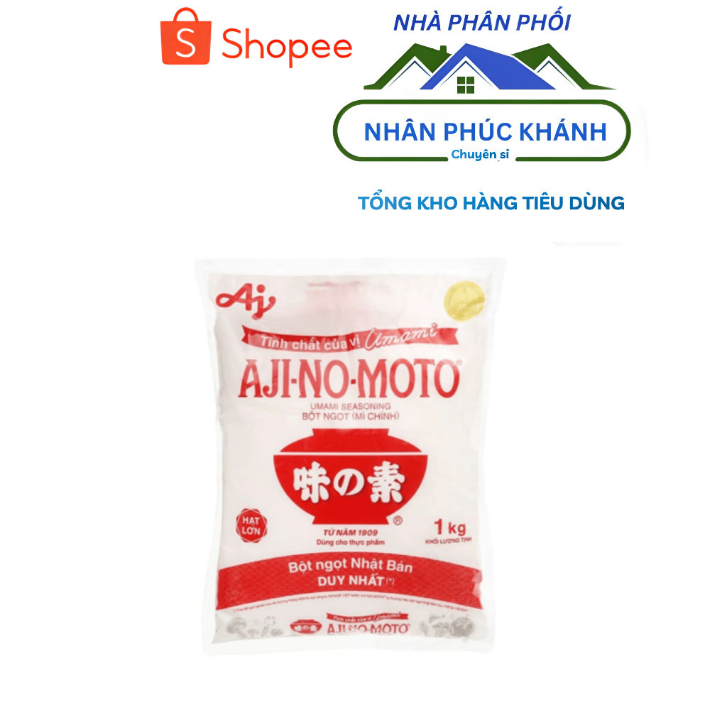 Bột Ngọt Ajinomoto 1Kg Hạt Lớn - Gói lẻ