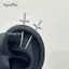 AqToCna Thanh Kiếm Kim Cương Giả Chữ Thập Bông Tai Dành Cho Nữ Punk Zircon Nổi Xoắn Xuyên Tai Sụn Trang Sức Cặp Đôi Quà Tặng AqToCna