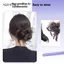 AqToCna 1 Phần Mở Rộng Đuôi Ngựa Thấp Bun Tóc Tóc Giả Hoa Bud Tổng Hợp Tóc Giả Có Móng Vuốt Kẹp Dành Cho Nữ Lộn Xộn Xoăn Chignon Bun AqToCna