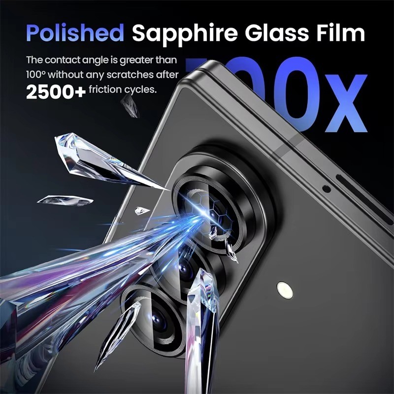 Dành Cho Samsung Galaxy Z Fold 6 Điện Thoại Camera Bảo Vệ Ống Kính Vòng Dành Cho Samsung Galaxy Z Fold6 ZFold6 Hợp Kim Nhôm Bảo Vệ Kính Cường Lực Ống Kính Phim