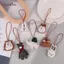 AqToCna Động Vật Dễ Thương Mặt Dây Chuyền Handmade Móc Chìa Khóa Túi Trang Trí Quyến Rũ Voi Thỏ Dây Đồ Chơi AqToCna