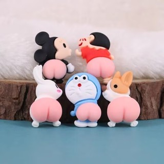 Bộ sticker trang trí ô tô 3D siêu cute, họa tiết thú cưng và nhân vật hoạt hình, không gây cản trở tầm nhìn